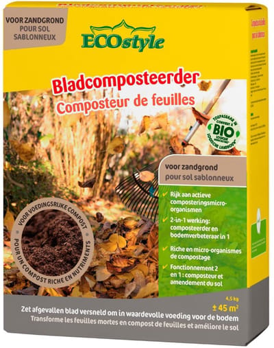 ECOstyle Bladcomposteerder Zandgrond - Bodemverbetering - 4.5 kg - voor 45 m2
