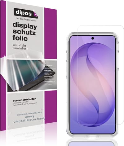 dipos – 4x Beschermfolie geschikt voor Samsung Galaxy S26 Ultra Case Friendly | Krasbestendige & heldere Screenprotector Ultra-Thin