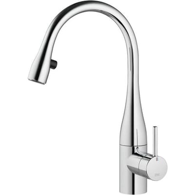 KWC EVE single-lever sink mixer with LUMINAQUA LED technology, 19 cm projection 10.121.102.000FL
