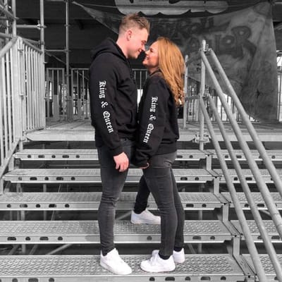 Hoodies King en Queen 01 |Truien met de teksten King en Queen 01 | Valentijn cadeau | Maat M