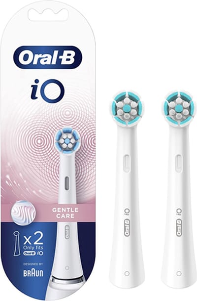 Oral-B - iO - Opzetborstel - Gentle Care - Designed By Braun - 2 Stuks