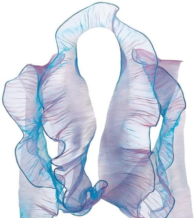 Allecto organza rüschen kantstof 10m x 12,5 cm