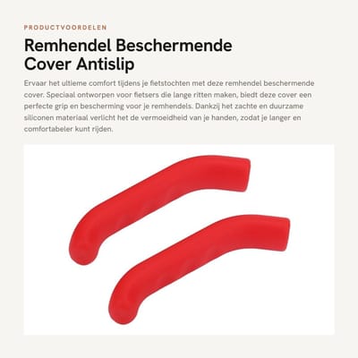 Dailygoods- Remhendel Antislip - Siliconen Beschermende Cover - Lichtgewicht Waterdicht - Ergonomisch Ontwerp - Verlicht Handvermoeidheid - Slip-on Design - Handgreep