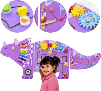 VIGA Dinosaurus Activiteiten Wandpanel - Houten