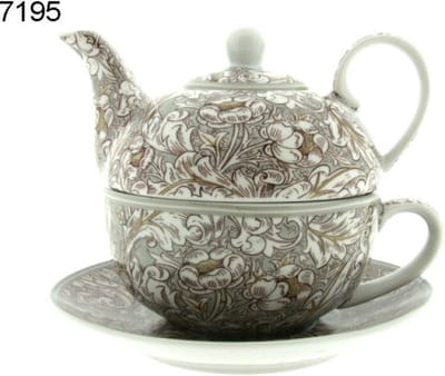 Lesser & Pavey - Tea for One Set - Bachelors Button - Theepot met Kop en Schotel - William Morris - Porselein