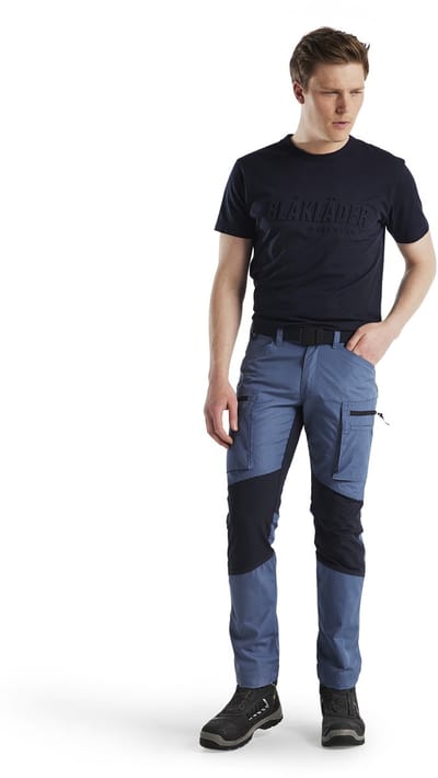 Blaklader Service werkbroek met stretch 1459-1845 - Gevoelloos blauw/Donkerblauw - C44