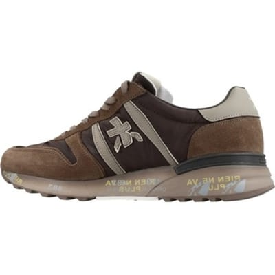 Premiata Lander Sneakers - Textiel - Heren - Bruin - Maat 40