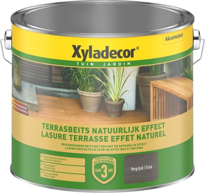 Xyladecor - Terrasbeits Natuurlijk Effect - Vergrijsd - 2,5 L