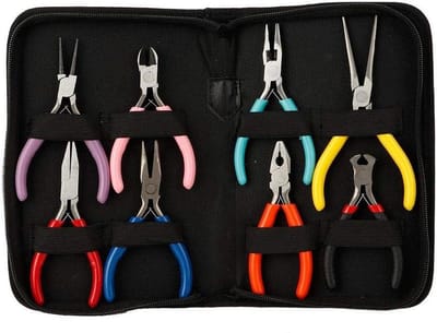 Sieraden Maken Tangen - Mini Tangen Set - Sieraden Bewerken - 8 Verschillende Vormen - Mini Formaat - Standaard
