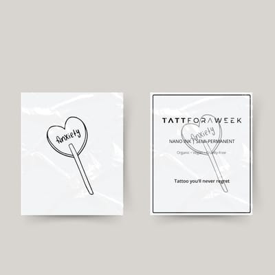 Tijdelijke tattoo anxiety | Neptattoo volwassenen | Tijdelijke tattoo voor volwassenen | Temporary tattoo | Plaktattoos voor volwassenen | Neptattoos | Probeer zorgeloos een tattoo | tattforaweek