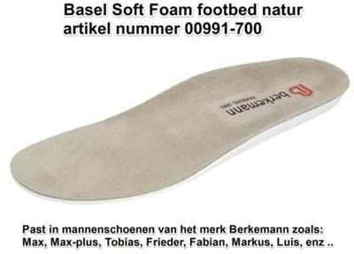 Berkemann - natuur-ongekleurd - binnenzolen - maat 41.5