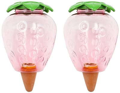 JHUBERS- Bewateringsballen 500 ml - Aardbeientype - Plantenwater - Wateropslag - Vakantietuindecoratie - Schattig ontwerp - Zelfbewateringssysteem