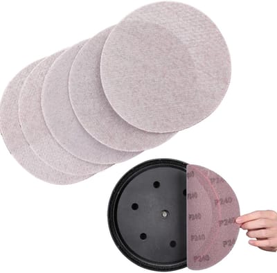 Dailygoods - 25 Schuurpapier Schuurschijven 225 mm, Korrel 240 voor Excentrische Schuurmachine