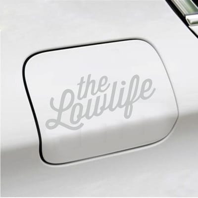 Bumpersticker - The Lowlife - 6,7 X 14,8 - Licht Grijs