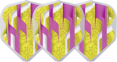 L-Style EZ L1 Mamo Series Yellow Clear White - Dart Flights
