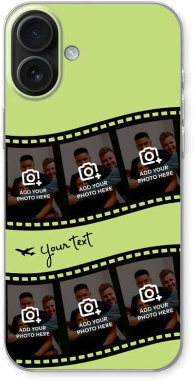 Gepersonaliseerd - Case Company® - Hoesje geschikt voor iPhone 16 Plus hoesje - Filmrol N°3 - Soft Cover Telefoonhoesje - Bescherming aan alle Kanten en Schermrand