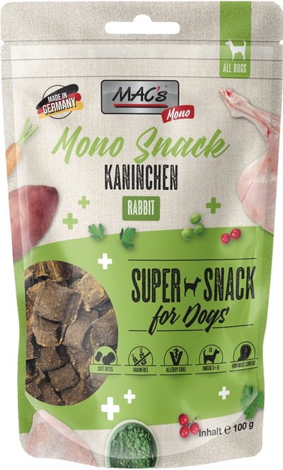 MAC's Dog Snack Monoprotein - Konijn - 3 x 100 g