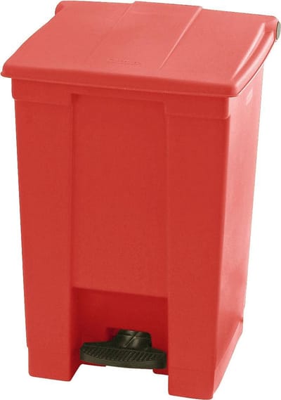 Rubbermaid Step On Container - 45 l - Rood