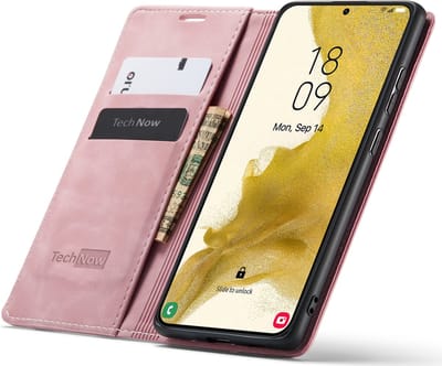 Hoesje geschikt voor Samsung Galaxy S23 Plus - Book Case Leer Slimline Roze