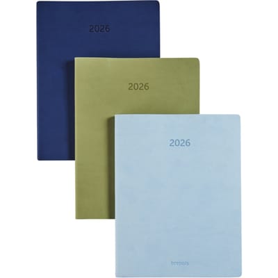 Agenda 2027 Brepols Timing Colora 7dagen/2pag taupe, roze, donkerblauw