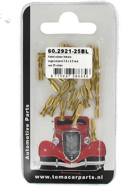 Kabelschoen 2.8 x 0.5mm 2 stuks blister