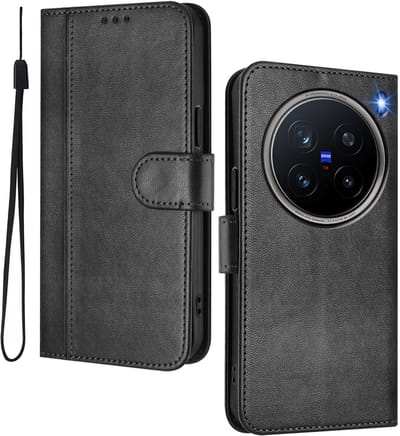 Dailygoods- Telefoonhoesje Luxe - Leren Flip Cover met Kaartvakken - Schokabsorberend - 360° Randbescherming - Versterkte Hoektechnologie - Anti-vingerafdruk oppervlak - Portemonnee