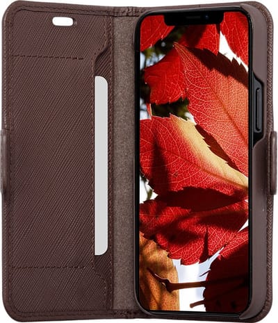 Dbramante1928 - Milano geschikt voor iPhone 12 / geschikt voor iPhone 12 Pro 6.1 inch - Dark chocolate