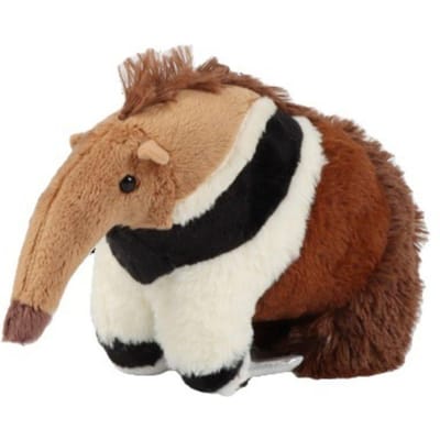 Knuffeldier Reuzenmiereneter Pluche Hoge Trouw Zacht Schattig Simulatie Miereneter Pluche Pop Kawaii Tamandua Pluche Cadeaus voor Kinderen bruin