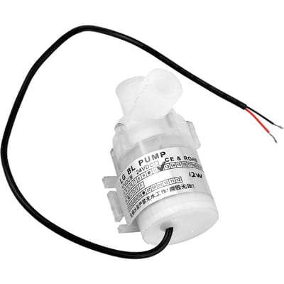 Mini pompe à eau submersible sans balais, ultra silencieuse, DC 12 V, 12 W, blanche, de qualité alimentaire, hauteur de relevage de 3,5 m