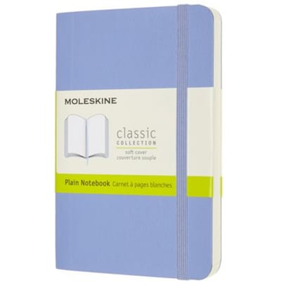 Moleskine Classic Notitieboek - Pocket - Softcover - Blanco - Hortensia Blauw