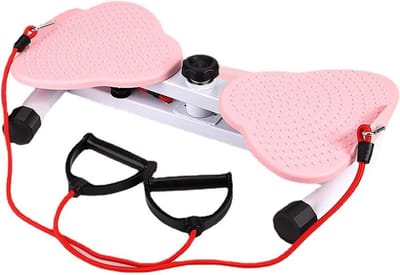 Taille Twister - Buikspier Trainer - Thuis Trainen - Met Weerstandsbanden - 350 lbs - Roze