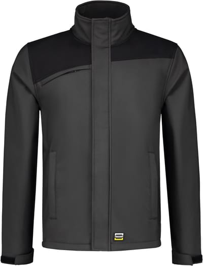 Tricorp 402021 Softshell Bicolor Naden - Donkergrijs/Zwart - 4XL
