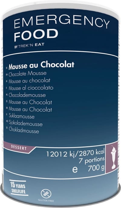 Trek N Eat - TR631101.01 - >10 jaar houdbaar - Noodvoeding - Chocolade Mousse