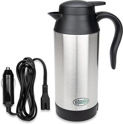 Draagbare RVS Waterkoker 750ml voor in de Auto (24V)