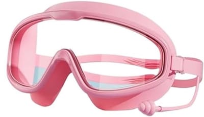 Kinderzwembrill, geschikt voor kinderen van 3-16 jaar, anti-condens en lekvrije transparante bril, geschikt voor jongens en meisjes om in zwembaden en op het strand te zwemmen - roze.