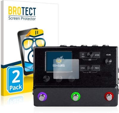BROTECT - Screenprotector voor Line 6 hx stomp - Folie Beschermfolie transparant 2 Stuks