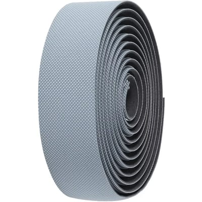 BBB Cycling Stuurlint Gravelbike en Racefiets - Beste Grip en Schokabsorptie - Lengte: 200cm - Dikte: 3.5mm - Incl. Stuurdoppen - Grijs - GravelRibbon Gel BHT-16