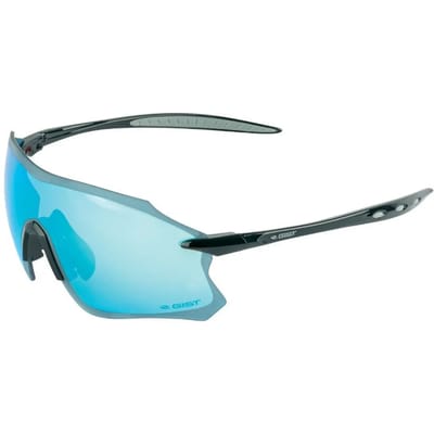 Fietsbril frame blauwe spiegel zonnebril - 100% uv bescherming - uva - uvb ultra light Gist Pack