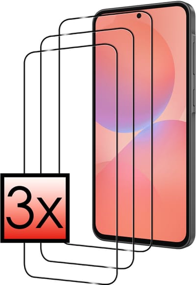 Screenprotector - 3 Stuks - Geschikt voor Samsung Galaxy A36 - Full Cover - Beschermglas - Gehard Glas - Tempered Glass - Screen Protector
