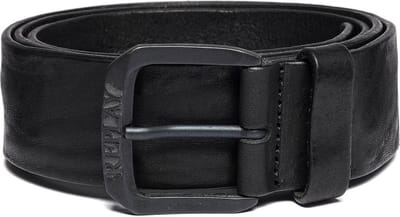 REPLAY Leren Riem Vintage Leather Belt W95 Black Zwart