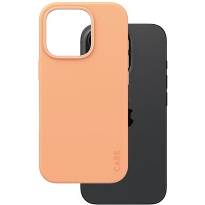 CARE by PanzerGlass Fashion Backcover MagSafe voor de Apple iPhone 16 Pro - Peachy
