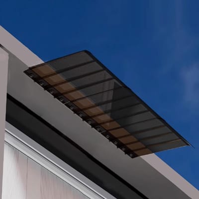 Deurluifel - Raam Overkapping - Bescherming Buiten - Naadloze Verbinding - 40x290cm - Bruin