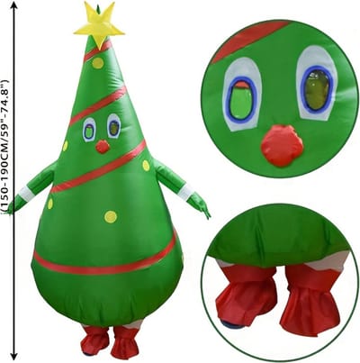 Nivard Halloween Outfit - Halloween Kostuum - Pak - Opblaasbaar Kostuum - Costume - Carnaval - Volwassenen - Kerstboom