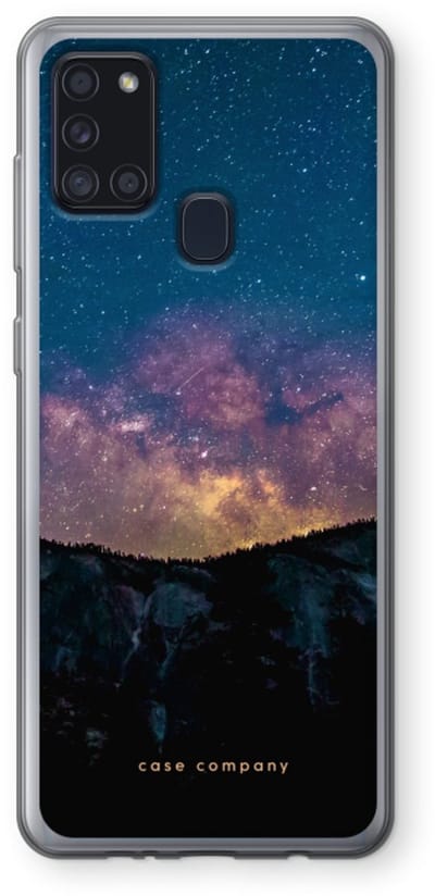 Case Company® - Hoesje geschikt voor Samsung Galaxy A21s hoesje - Travel to space - Soft Cover Telefoonhoesje - Bescherming aan alle Kanten en Schermrand