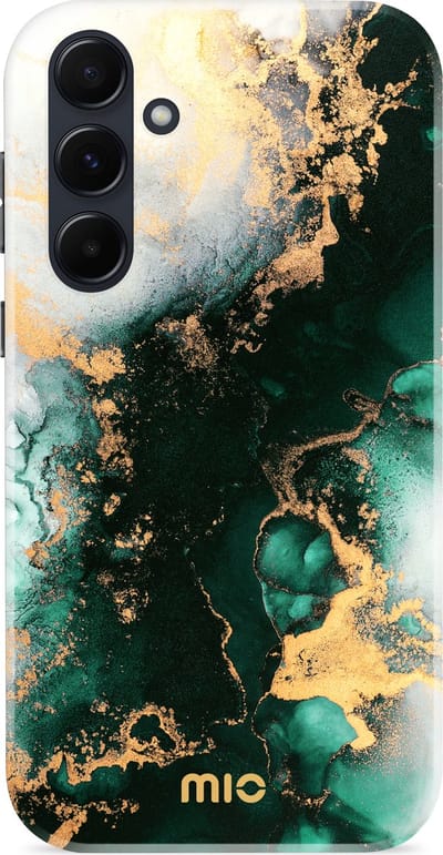 MIO MagSafe Samsung Galaxy A55 Hoesje | Hard Shell Back Cover | Geschikt voor MagSafe | Green Marble