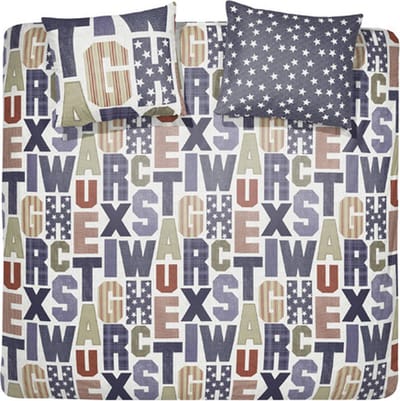 Cinderella Campus - Dekbedovertrek - lits-jumeaux - 240 x 200/220 - Marineblauw