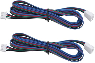 Dailygoods- Verlengkabels 2 m - 3D Printer - Stappenmotor - Vrouwelijke/Mannelijke Connectoren - Duurzaam - Lichtgewicht - Motor Kabels