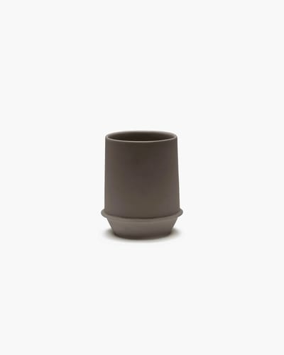 Serax Kelly Wearstler Dune beker D9cm H11.5cm 35cl slate (set van 2)