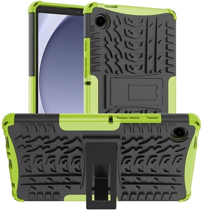 Coverup Tablethoes geschikt voor Samsung Galaxy Tab A11 / Tab A9 Hoesje - Rugged Kickstand Back Cover - Groen
