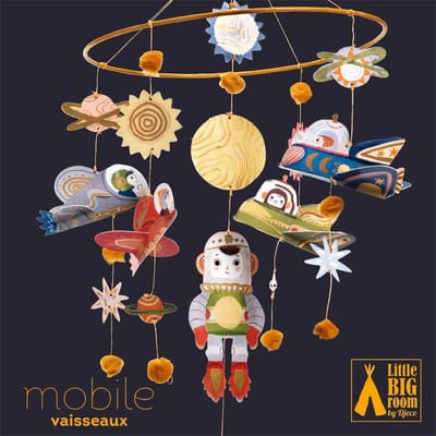 Djeco baby mobiel ruimteschip - FSC MIX decoratie kinderkamer.